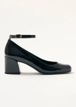 Antoine Onix Black Leather Pumps|ALOHAS Hot