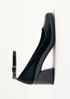 Antoine Onix Black Leather Pumps|ALOHAS Hot