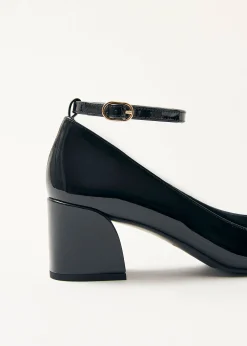 Antoine Onix Black Leather Pumps|ALOHAS Hot