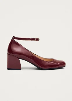 Antoine Onix Burgundy Leather Pumps|ALOHAS Clearance