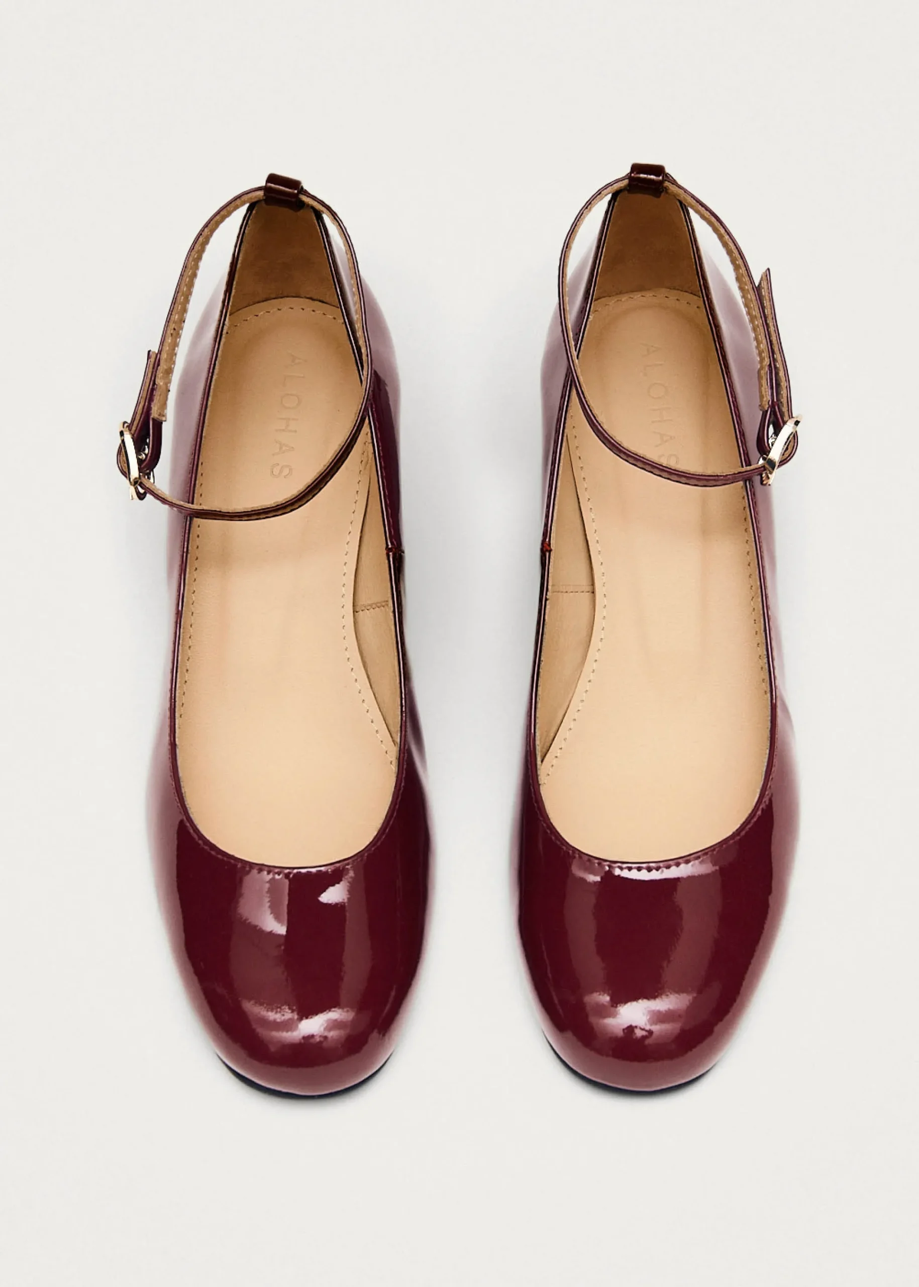 Antoine Onix Burgundy Leather Pumps|ALOHAS Clearance