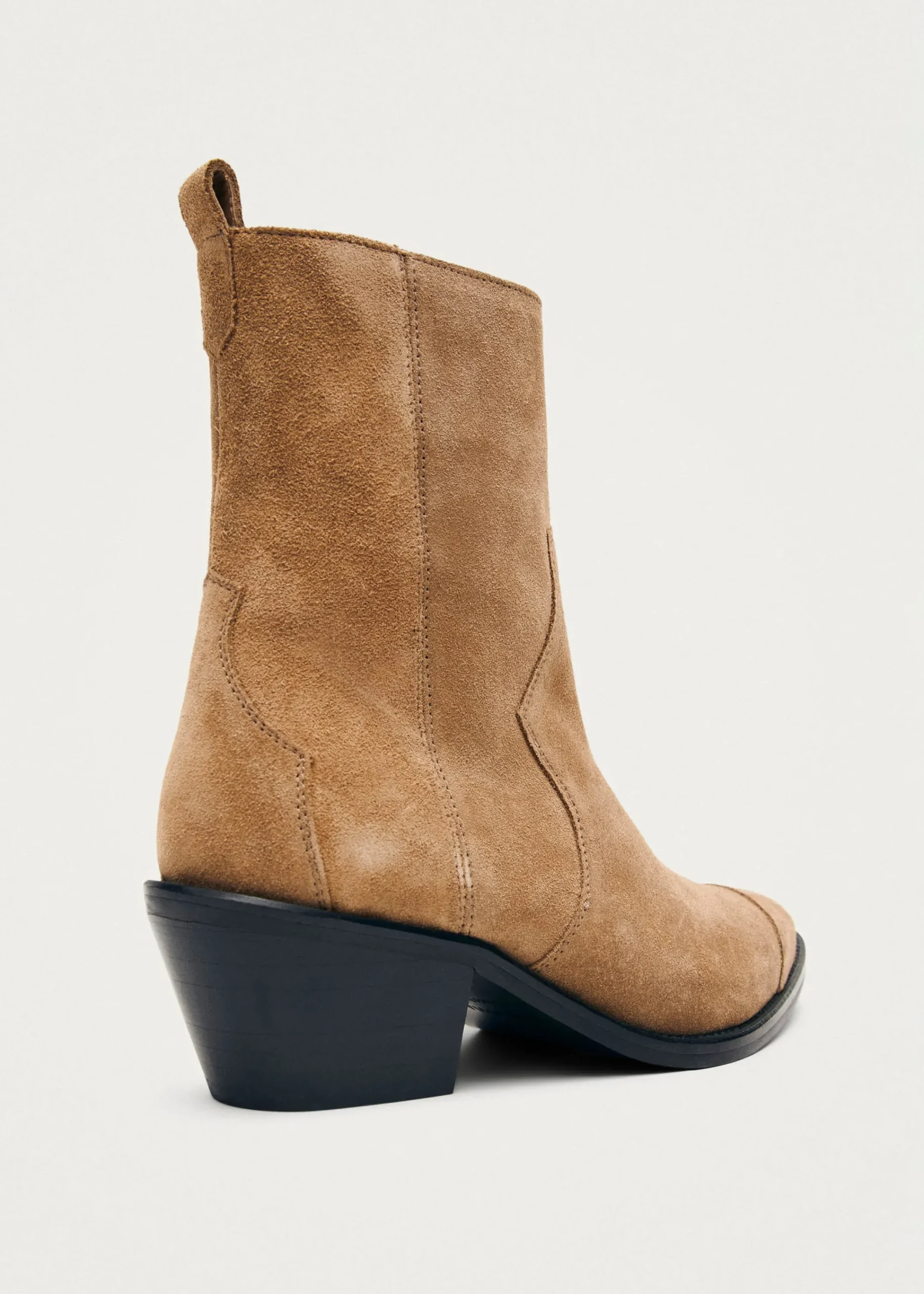 Austin Suede Tan Leather Ankle Boots|ALOHAS Online