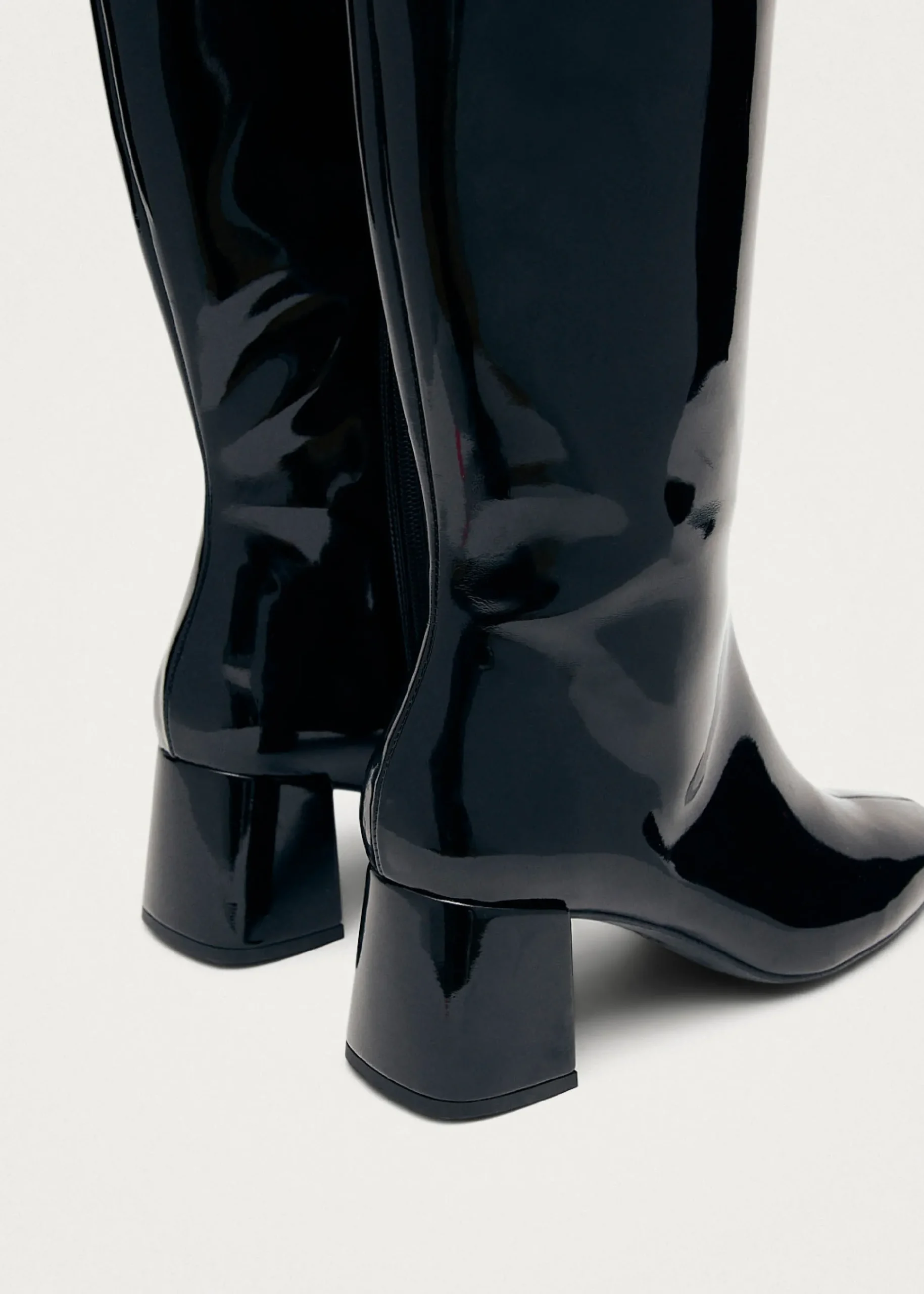 Chalk Onix Black Vegan Leather Boots|ALOHAS Sale
