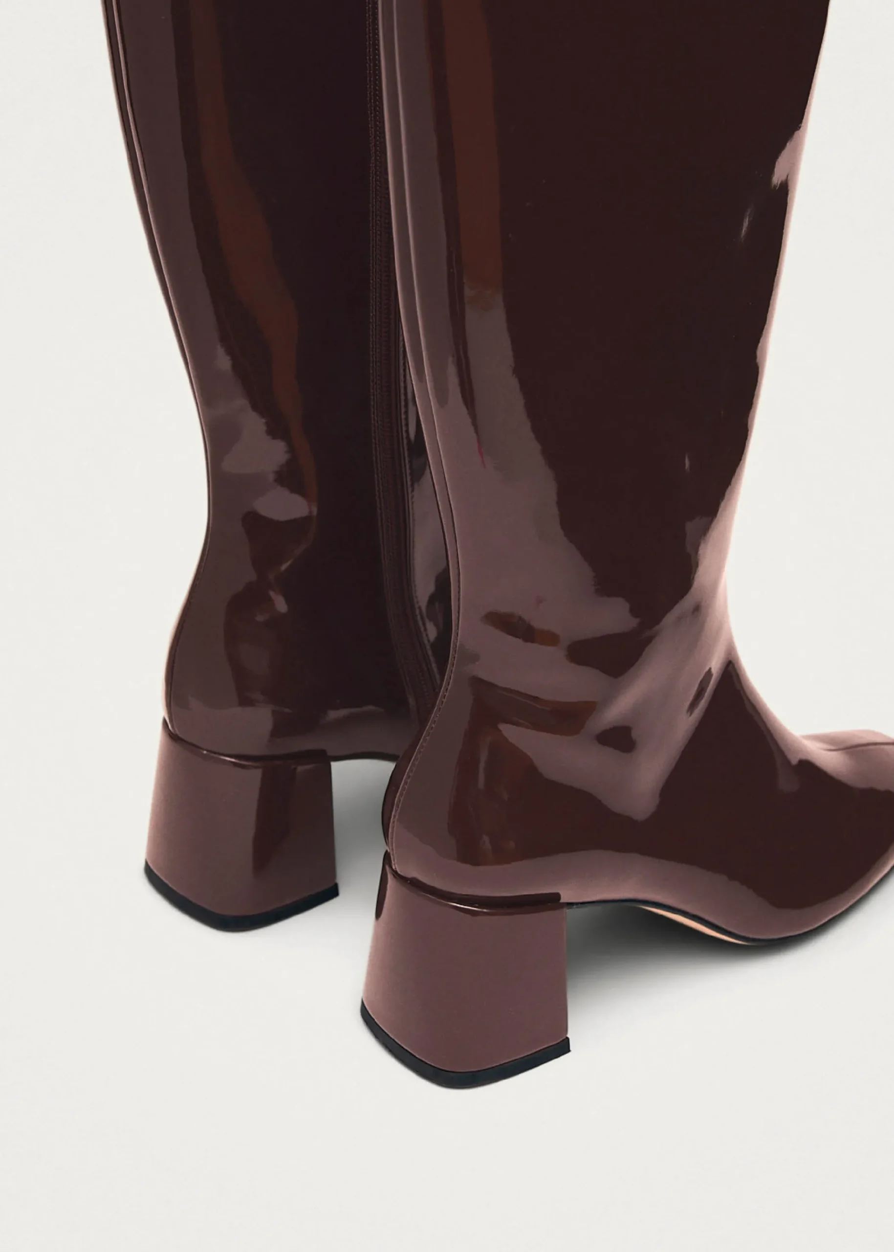 Chalk Onix Burgundy Vegan Leather Boots|ALOHAS Fashion