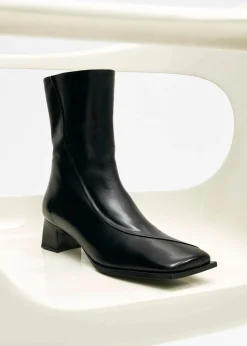 Chantal Leather Ankle Boots|ALOHAS New