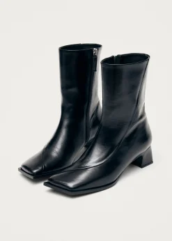 Chantal Leather Ankle Boots|ALOHAS New