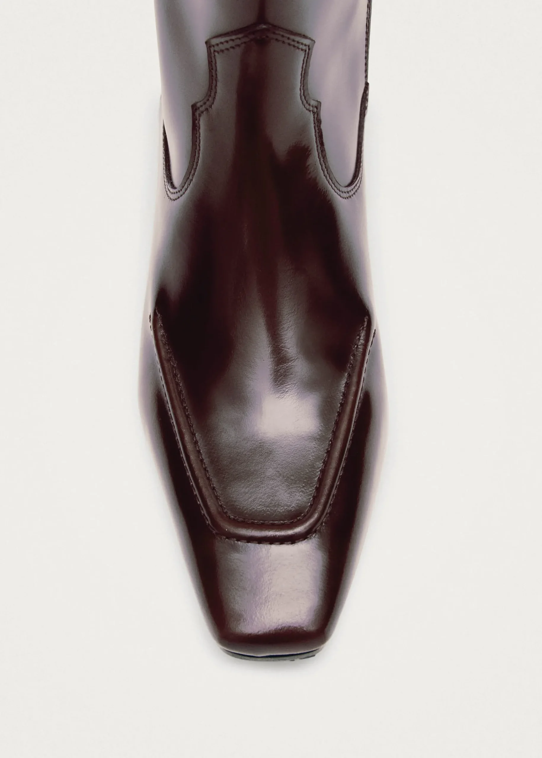 Chase Brushed Burgundy Leather Boots|ALOHAS Hot