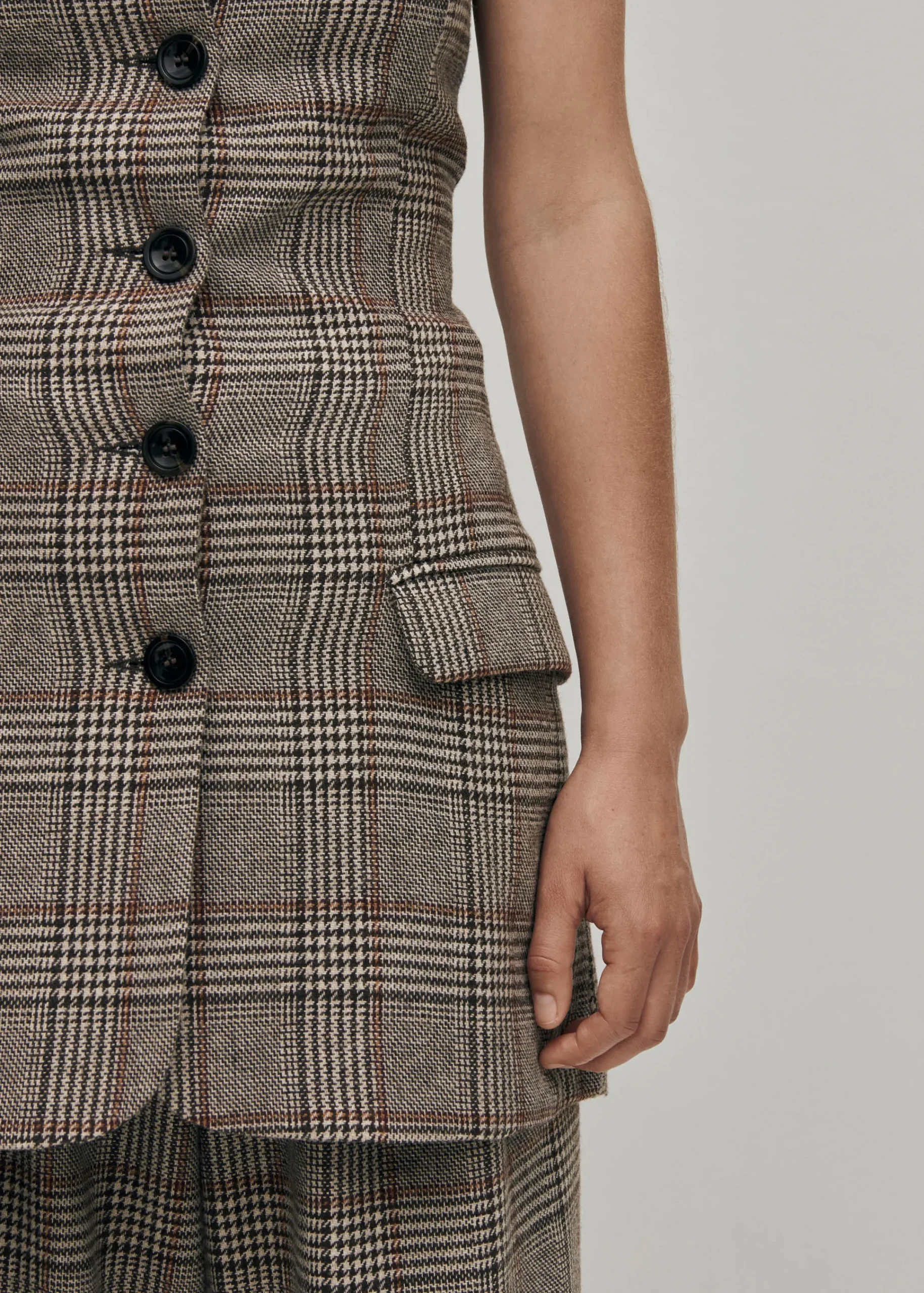 Deva Checks Vest|ALOHAS Discount