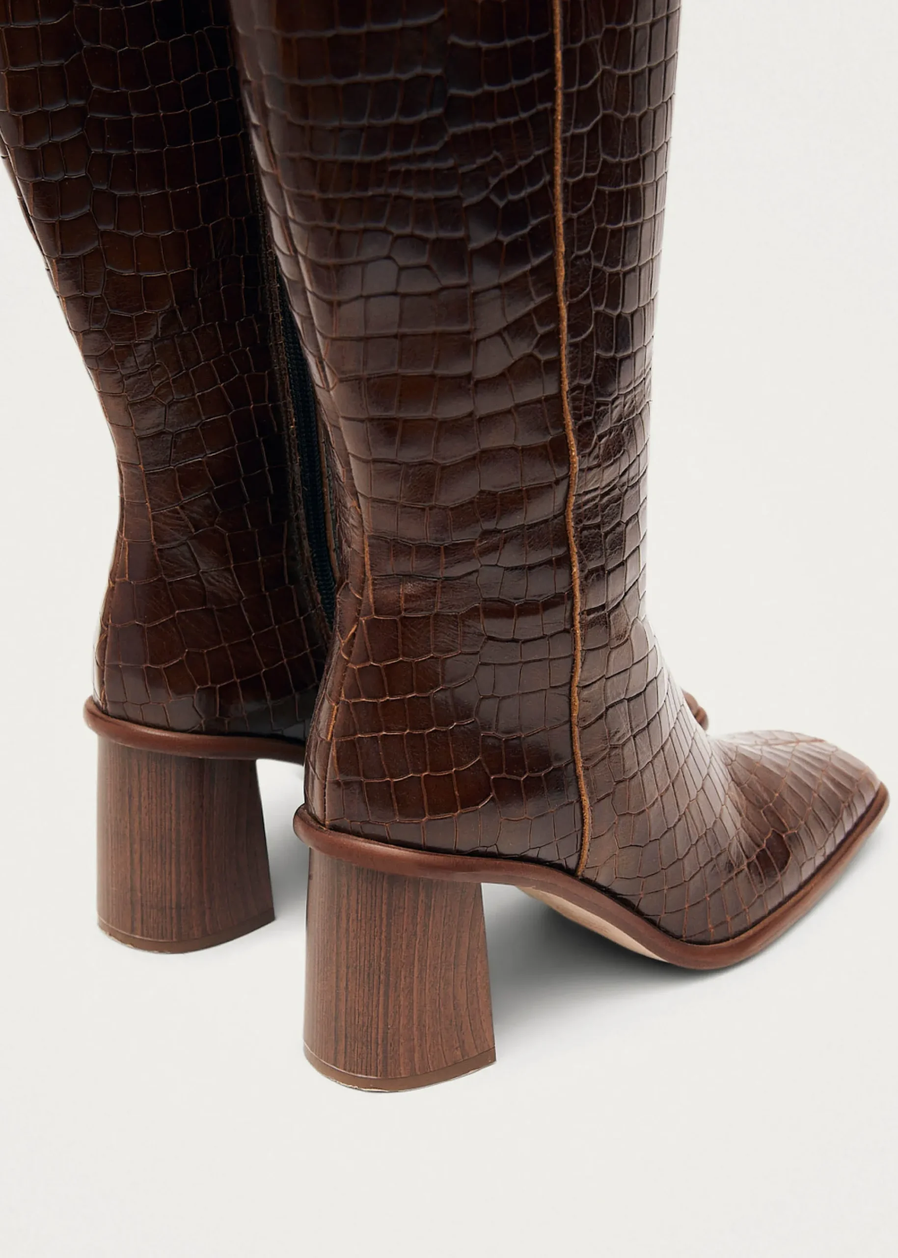 East Alli Brown Leather Boots|ALOHAS Hot