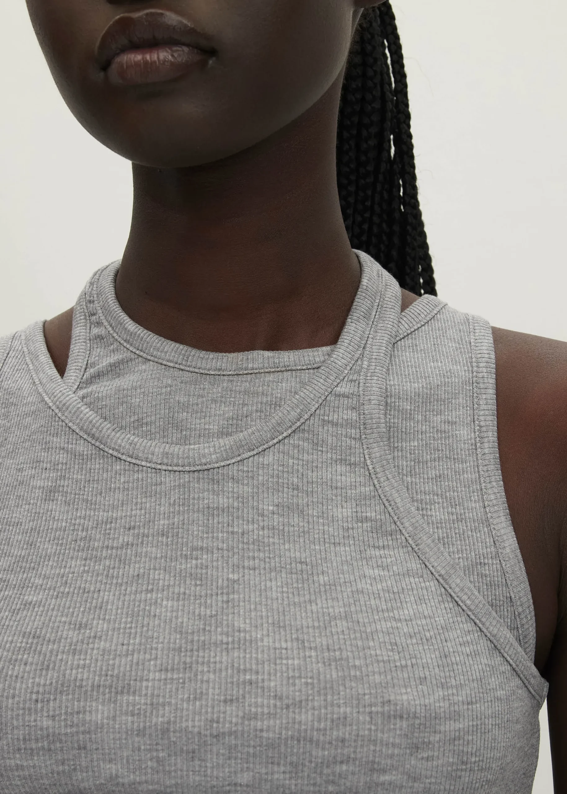 Eos Grey Melange Top|ALOHAS Discount