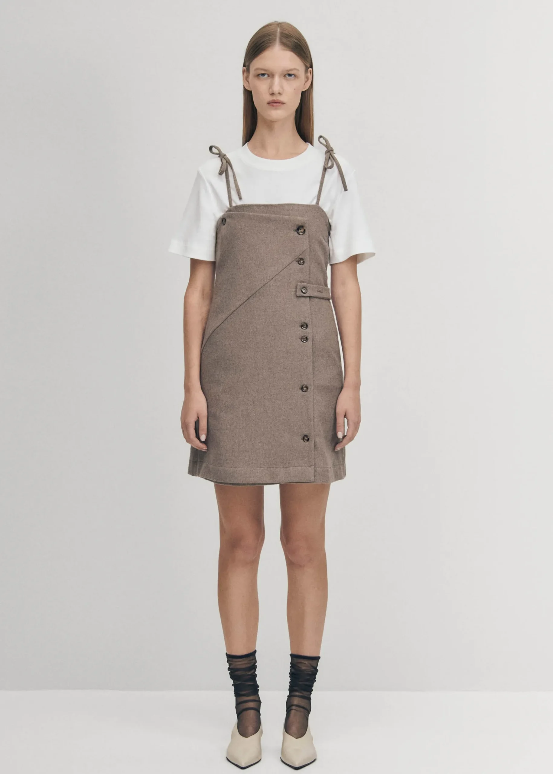 Gala Taupe Dress|ALOHAS Outlet