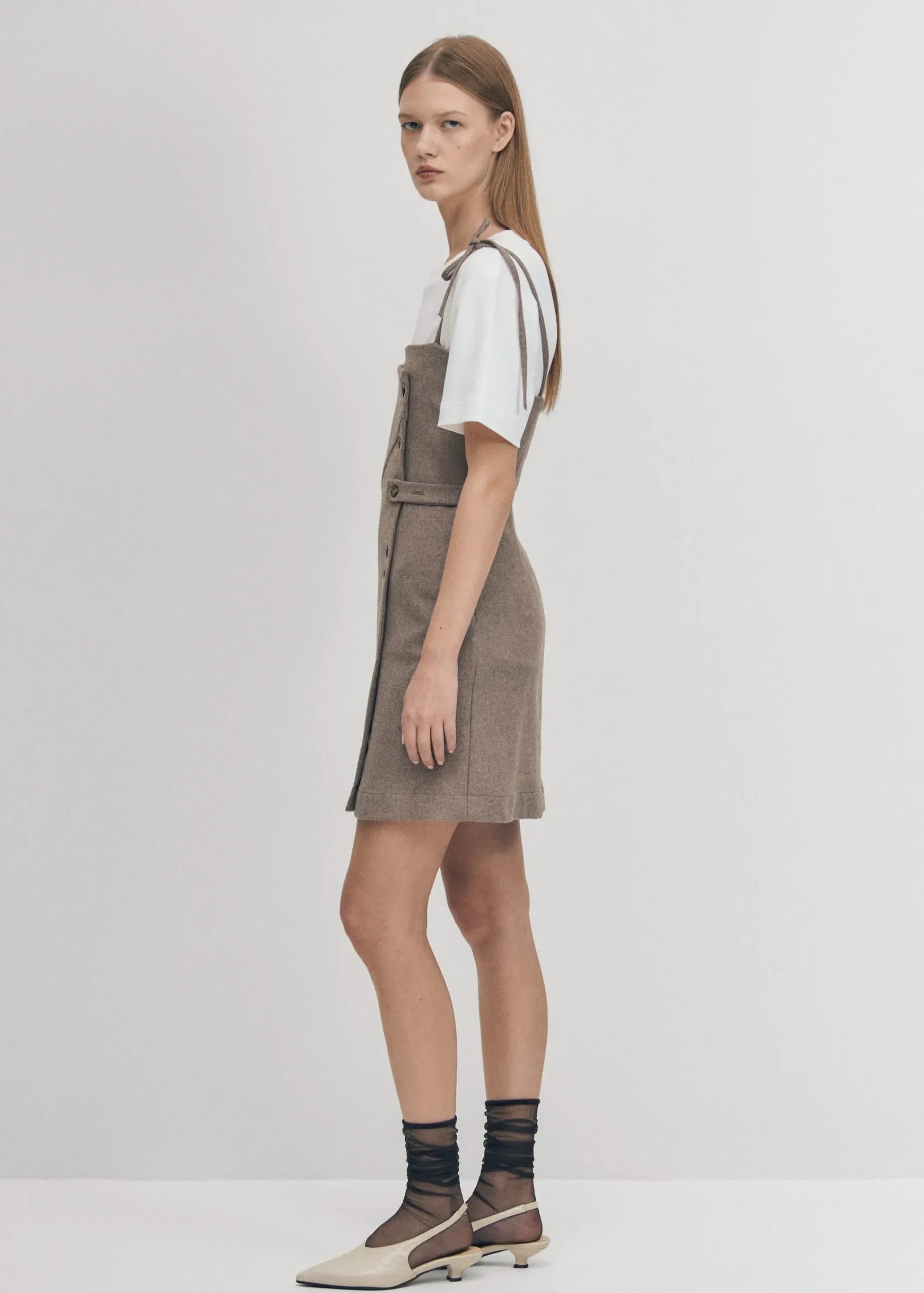 Gala Taupe Dress|ALOHAS Outlet