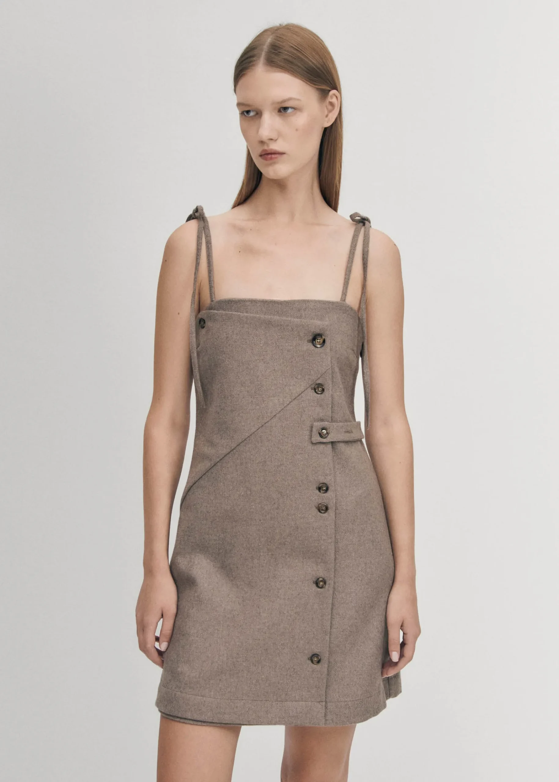 Gala Taupe Dress|ALOHAS Outlet