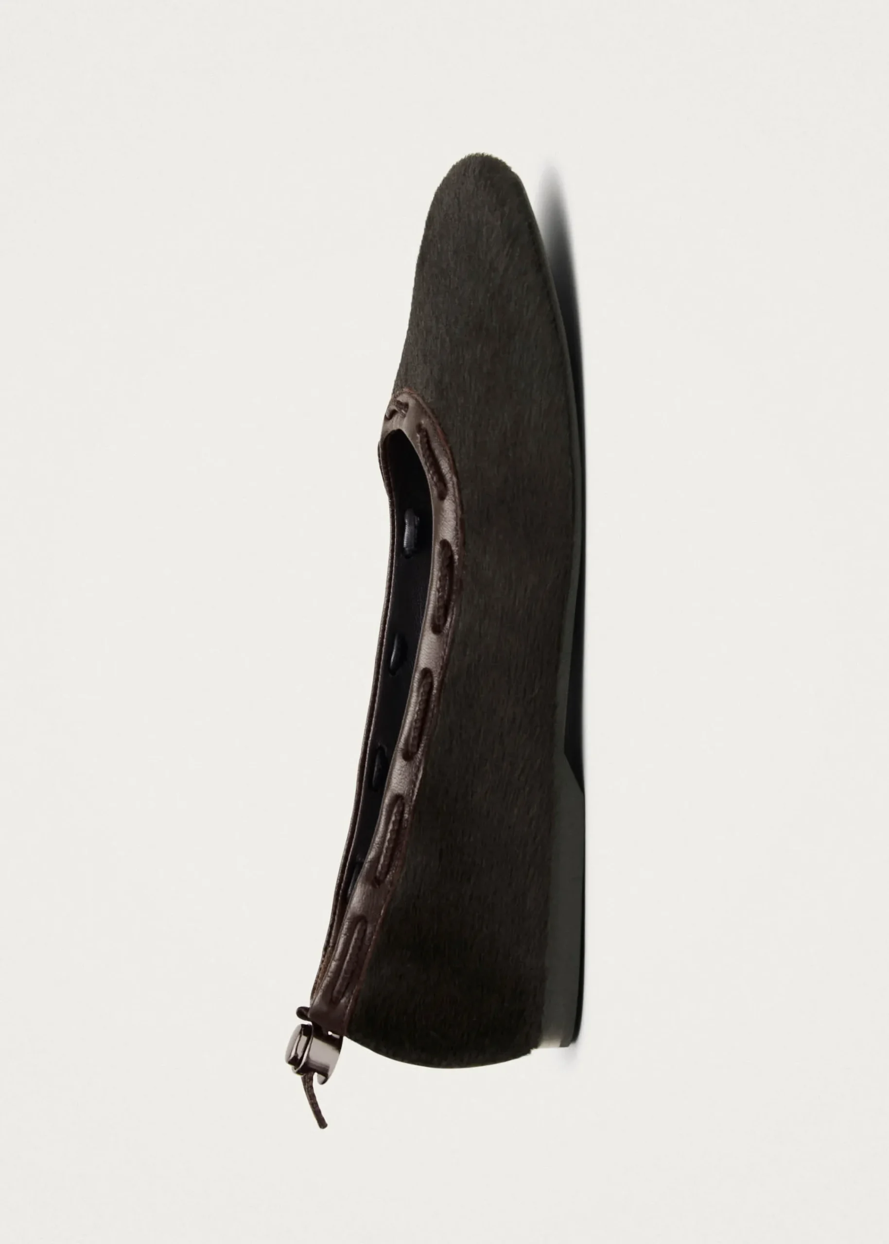 Gill Soft Brown Leather Ballet Flats|ALOHAS New