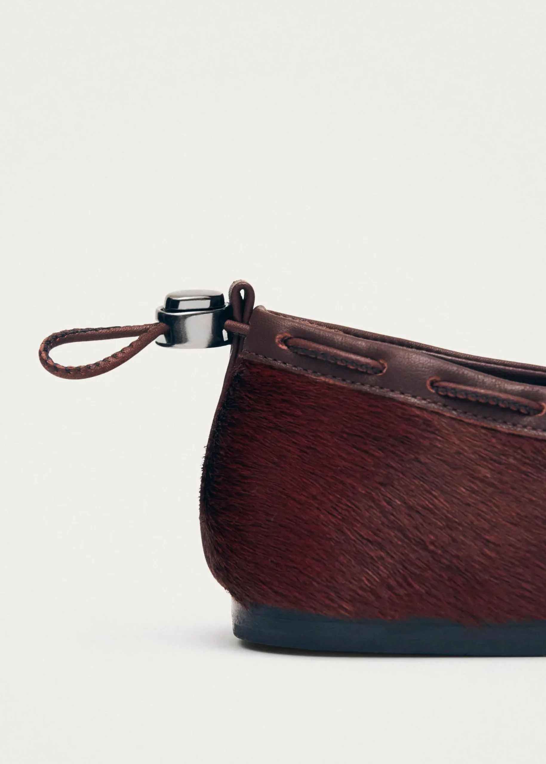 Gill Soft Burgundy Leather Ballet Flats|ALOHAS Best
