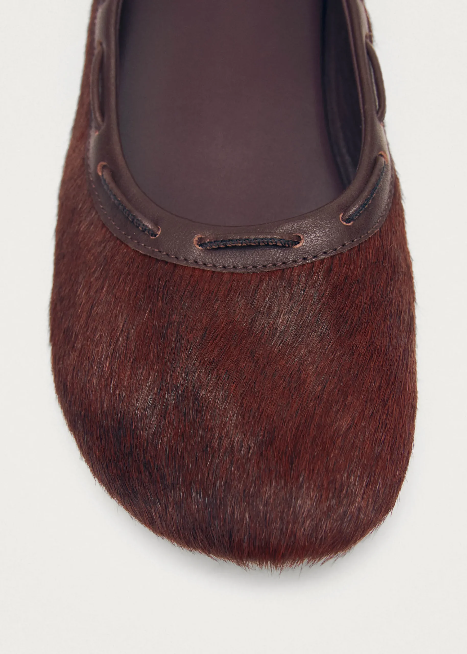 Gill Soft Burgundy Leather Ballet Flats|ALOHAS Best