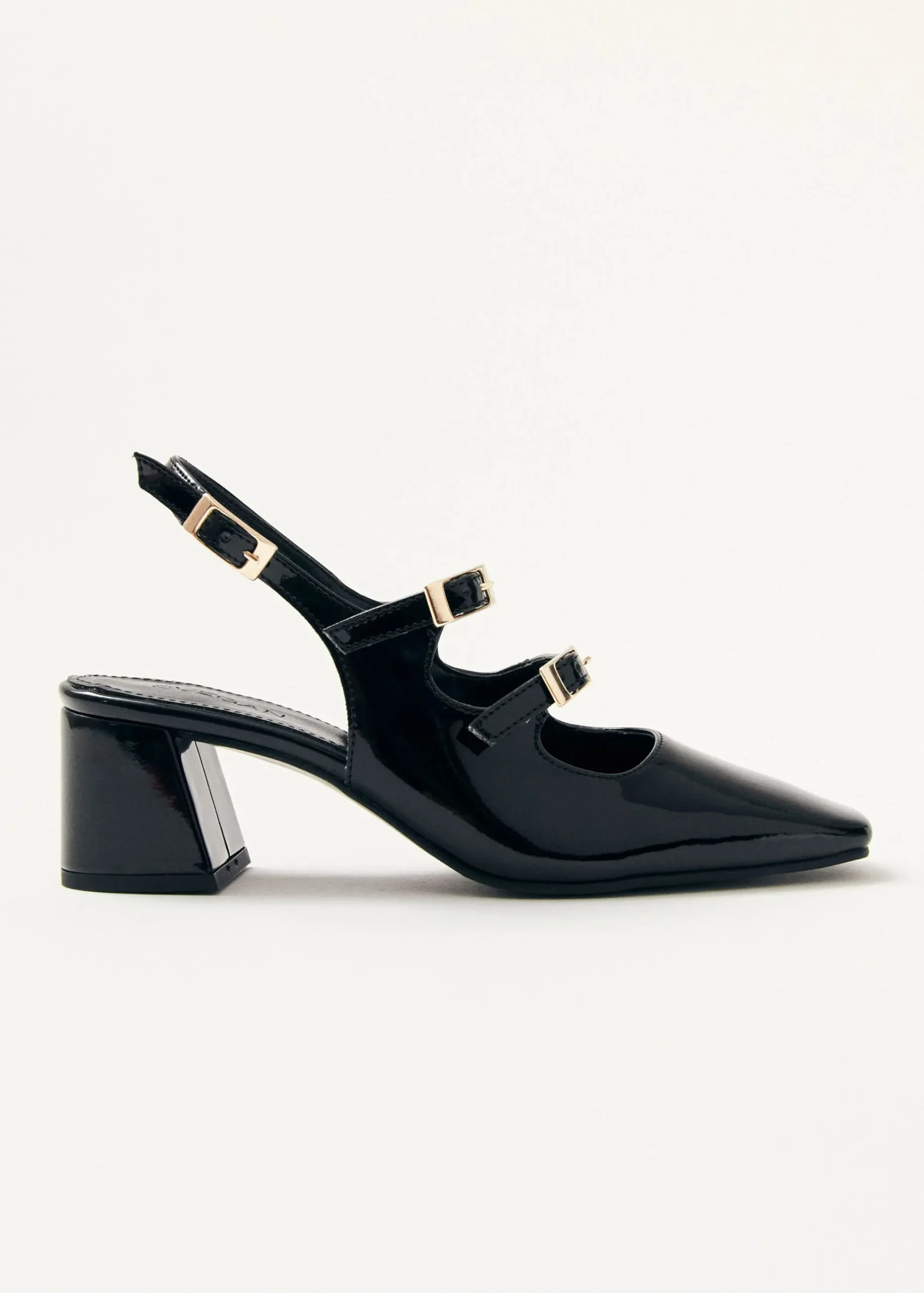 Hanna Onix Black Vegan Leather Pumps|ALOHAS Outlet
