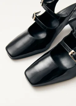 Hanna Onix Black Vegan Leather Pumps|ALOHAS Outlet