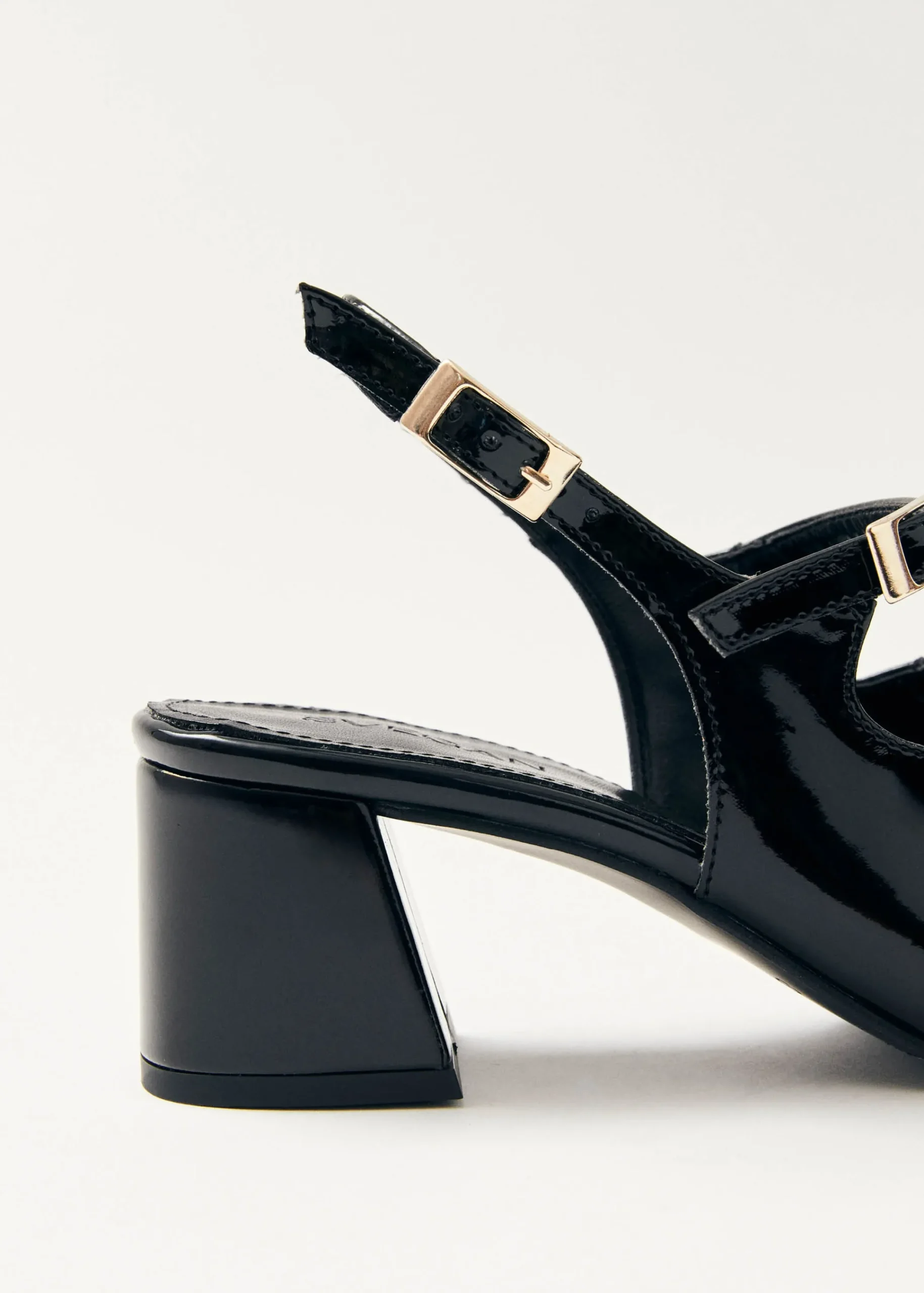 Hanna Onix Black Vegan Leather Pumps|ALOHAS Outlet