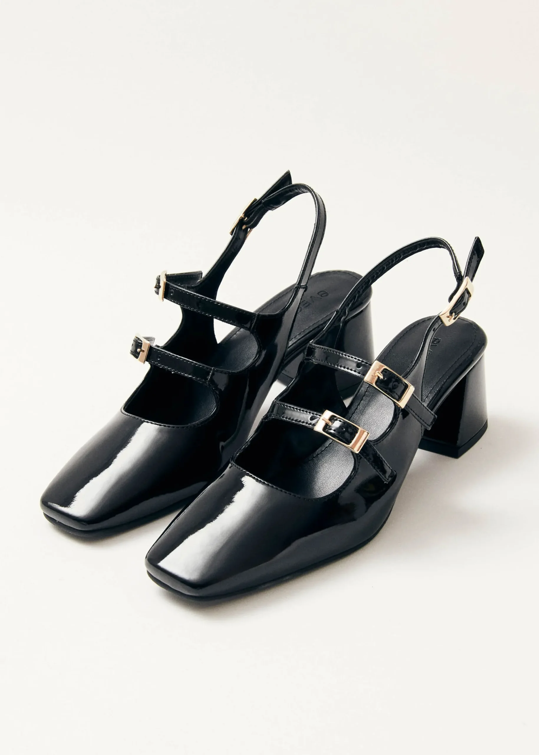 Hanna Onix Black Vegan Leather Pumps|ALOHAS Outlet