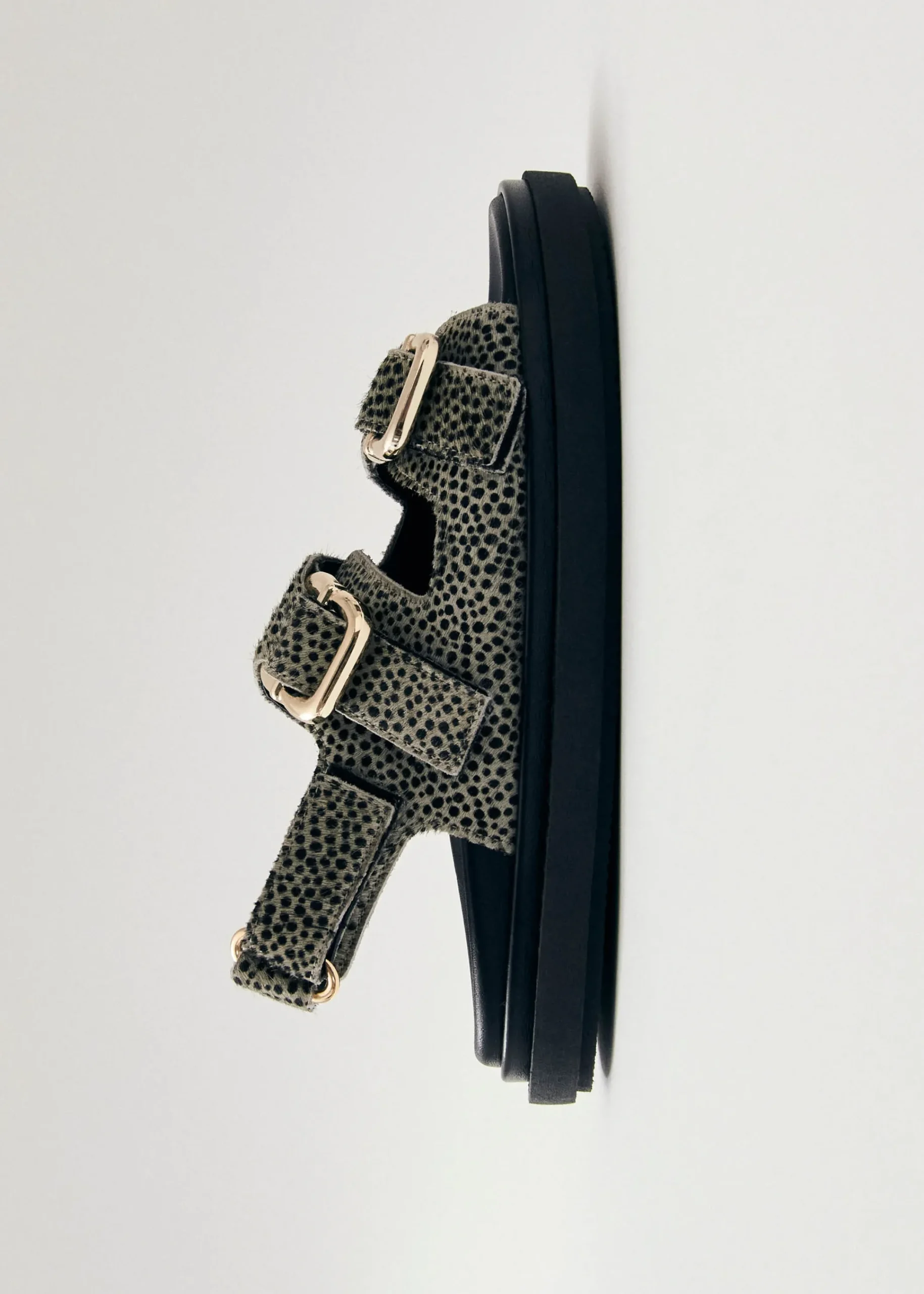 Harper Soft Grey Leather Sandals|ALOHAS Online