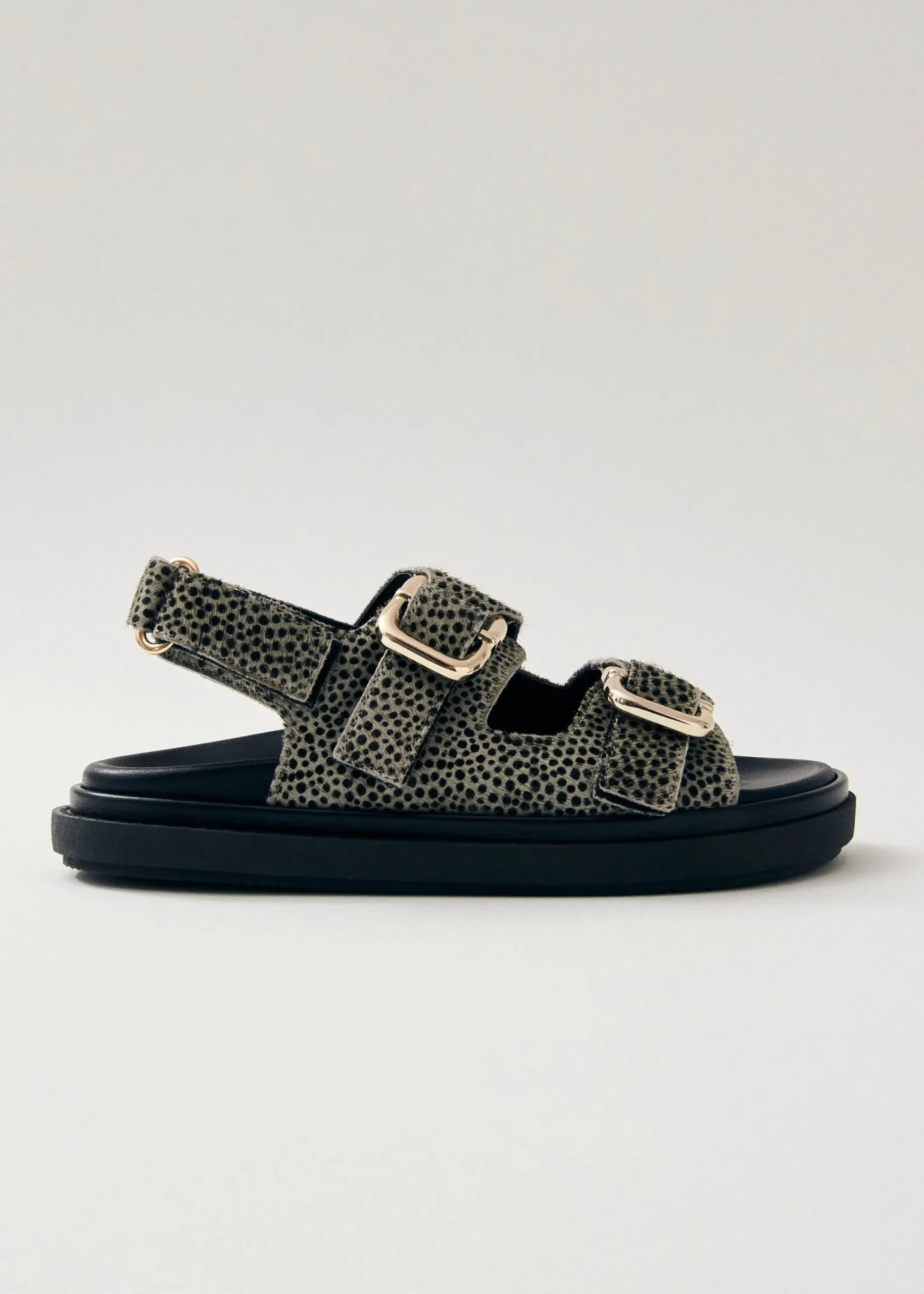 Harper Soft Grey Leather Sandals|ALOHAS Online