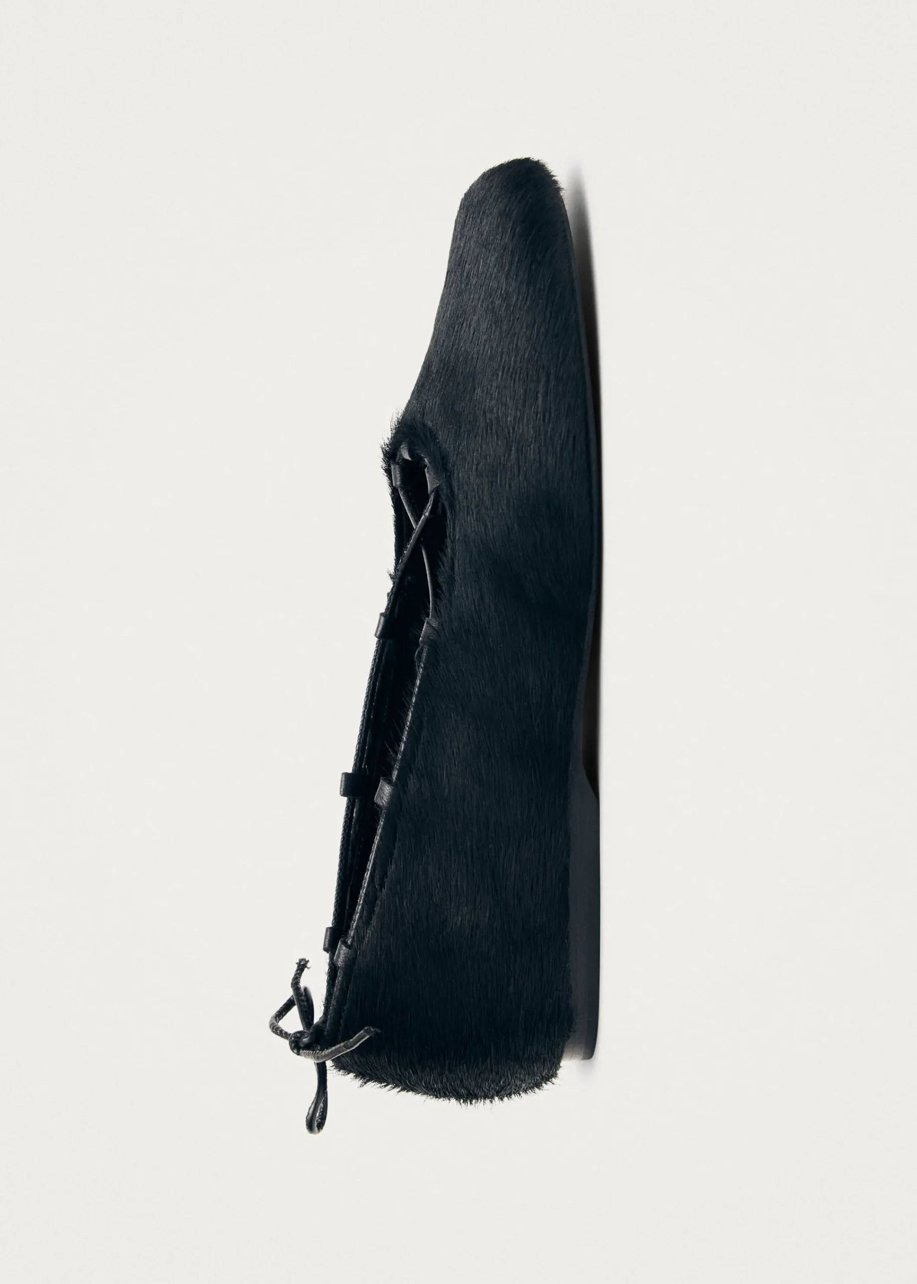 Hollis Soft Black Leather Ballet Flats|ALOHAS Sale
