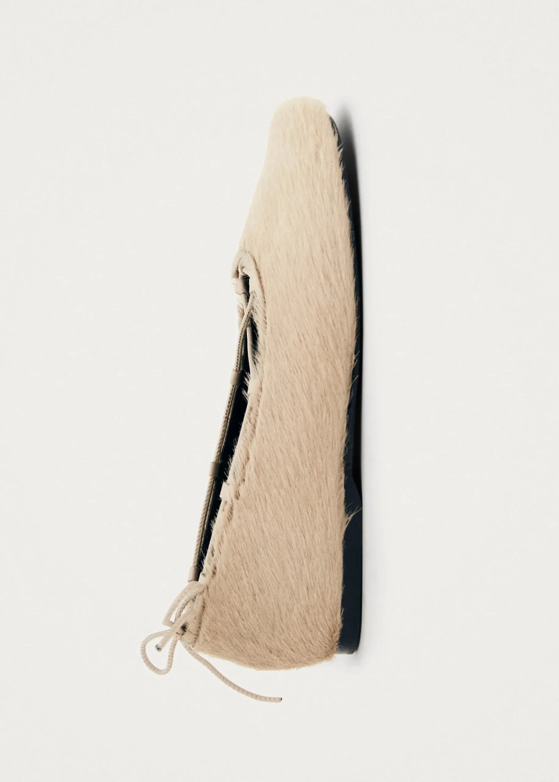 Hollis Soft Cream Leather Ballet Flats|ALOHAS Best