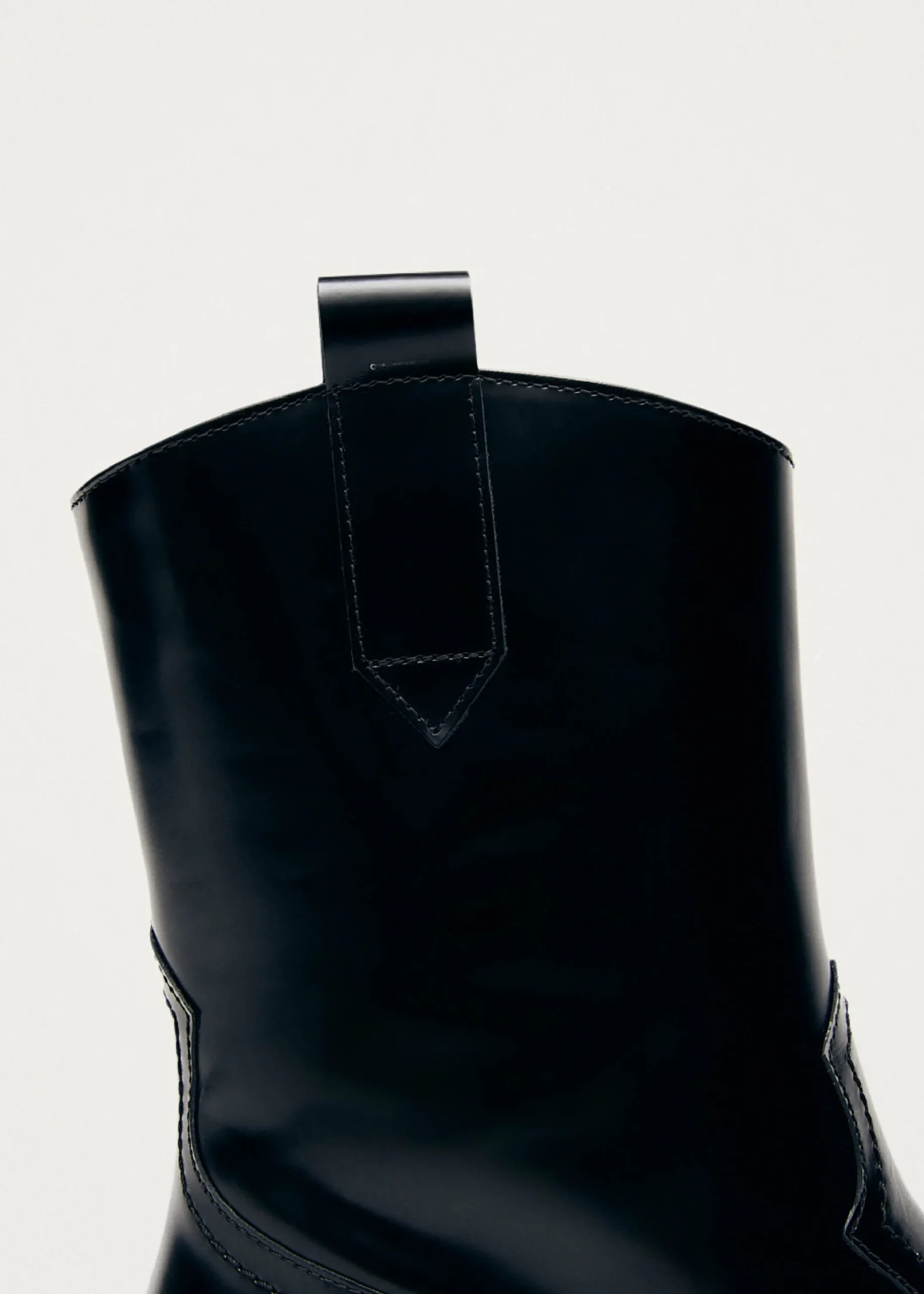Hudson Shimmer Bicolor Black Silver Leather Ankle Boots|ALOHAS Fashion