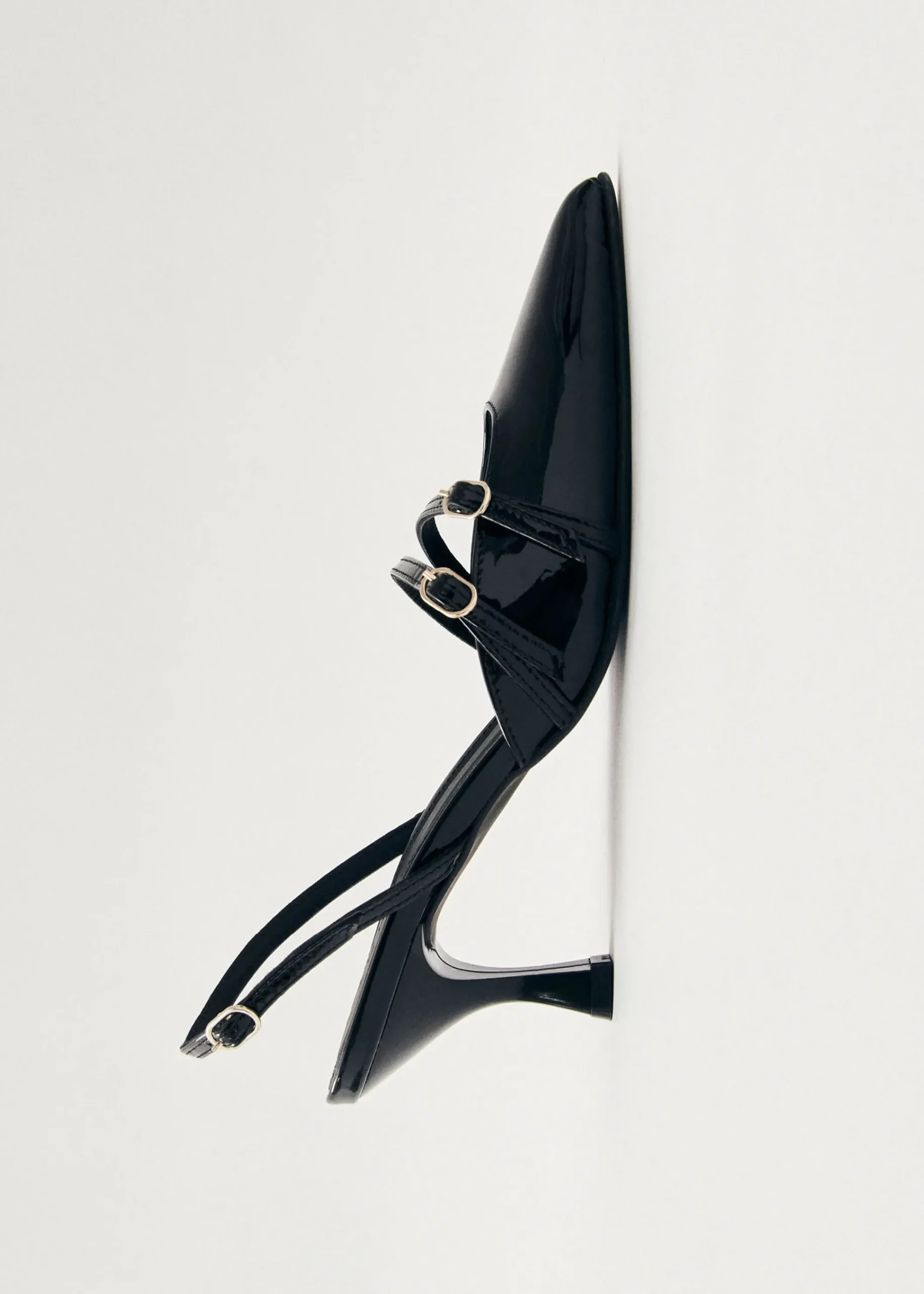 Joelle Onix Black Leather Pumps|ALOHAS Discount