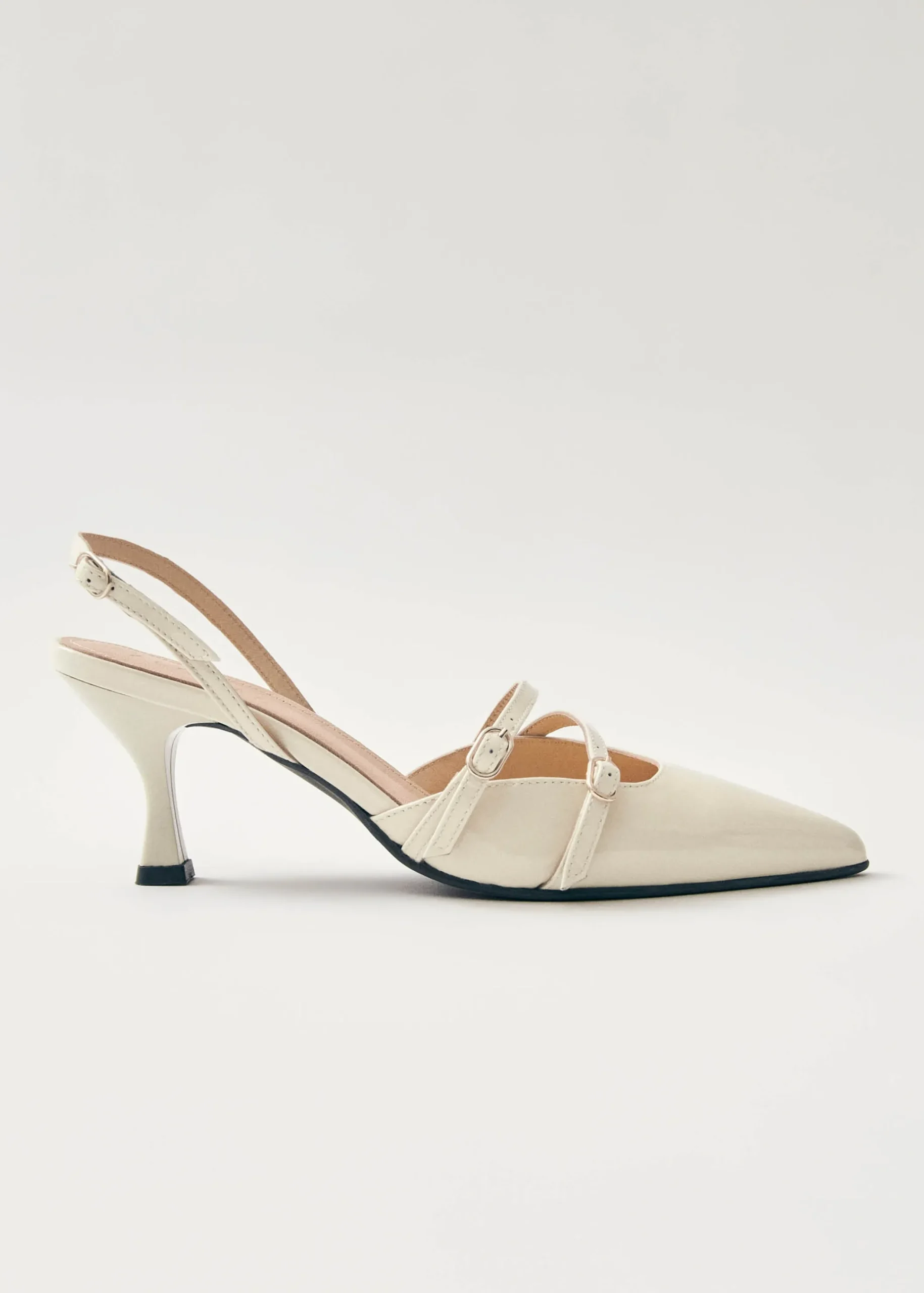 Joelle Onix Cream Leather Pumps|ALOHAS Discount