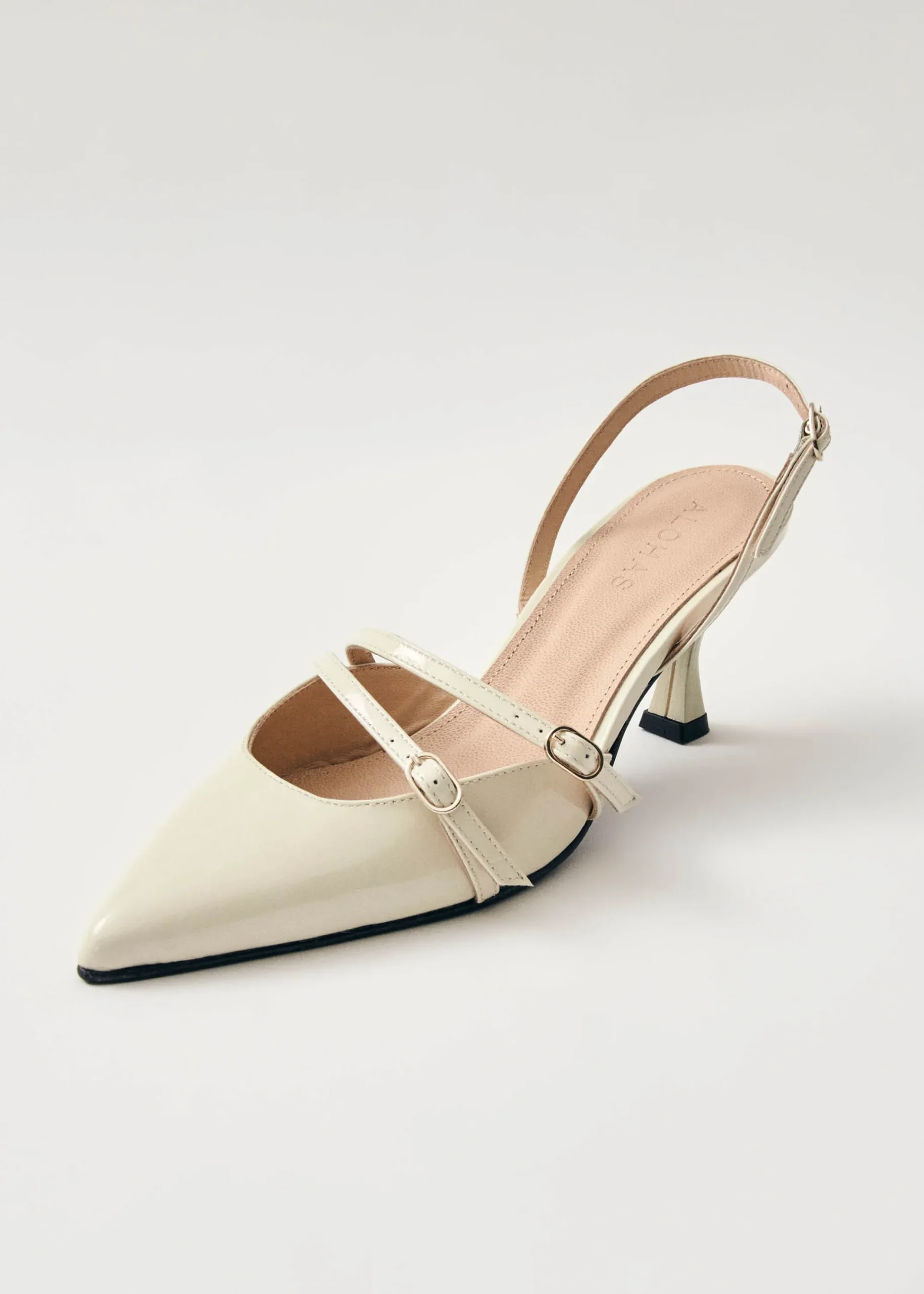 Joelle Onix Cream Leather Pumps|ALOHAS Discount