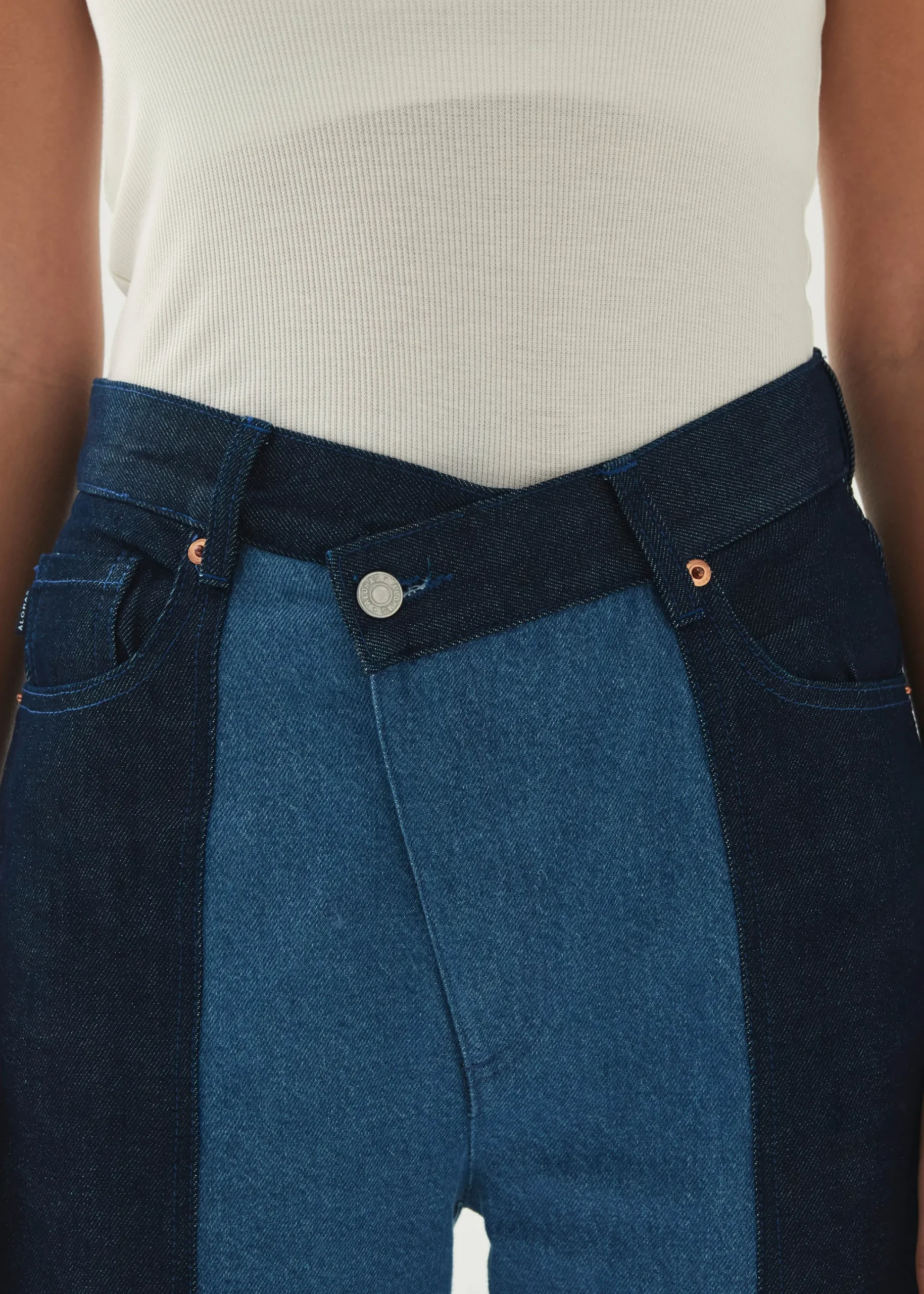 Kansas Bicolor Indigo Denim Trousers|ALOHAS Clearance