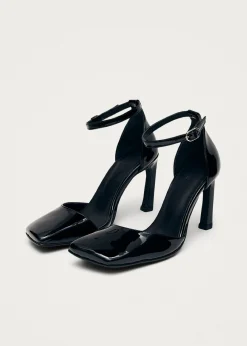 Liebe Onix Black Leather Pumps|ALOHAS Outlet