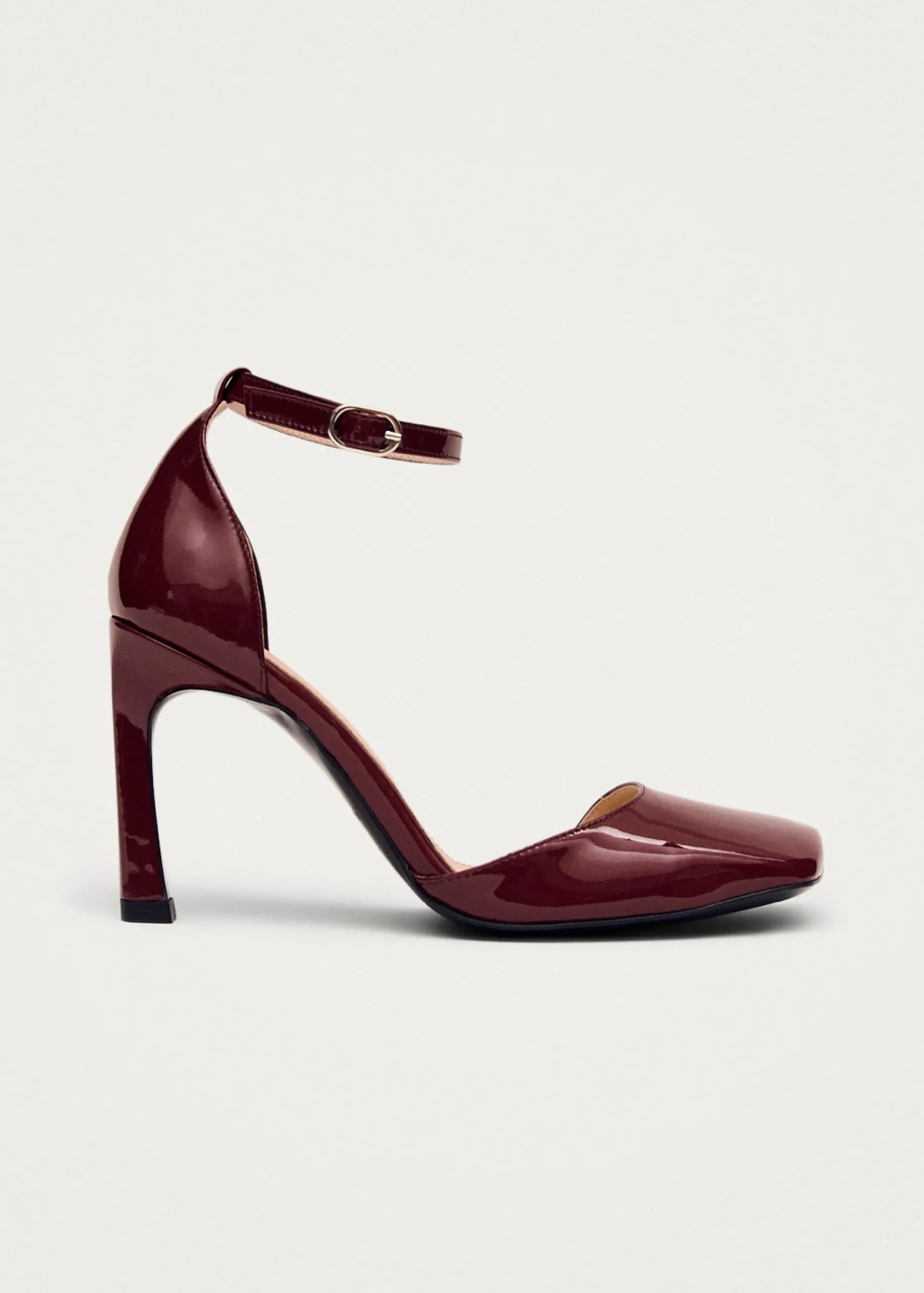 Liebe Onix Burgundy Leather Pumps|ALOHAS Clearance