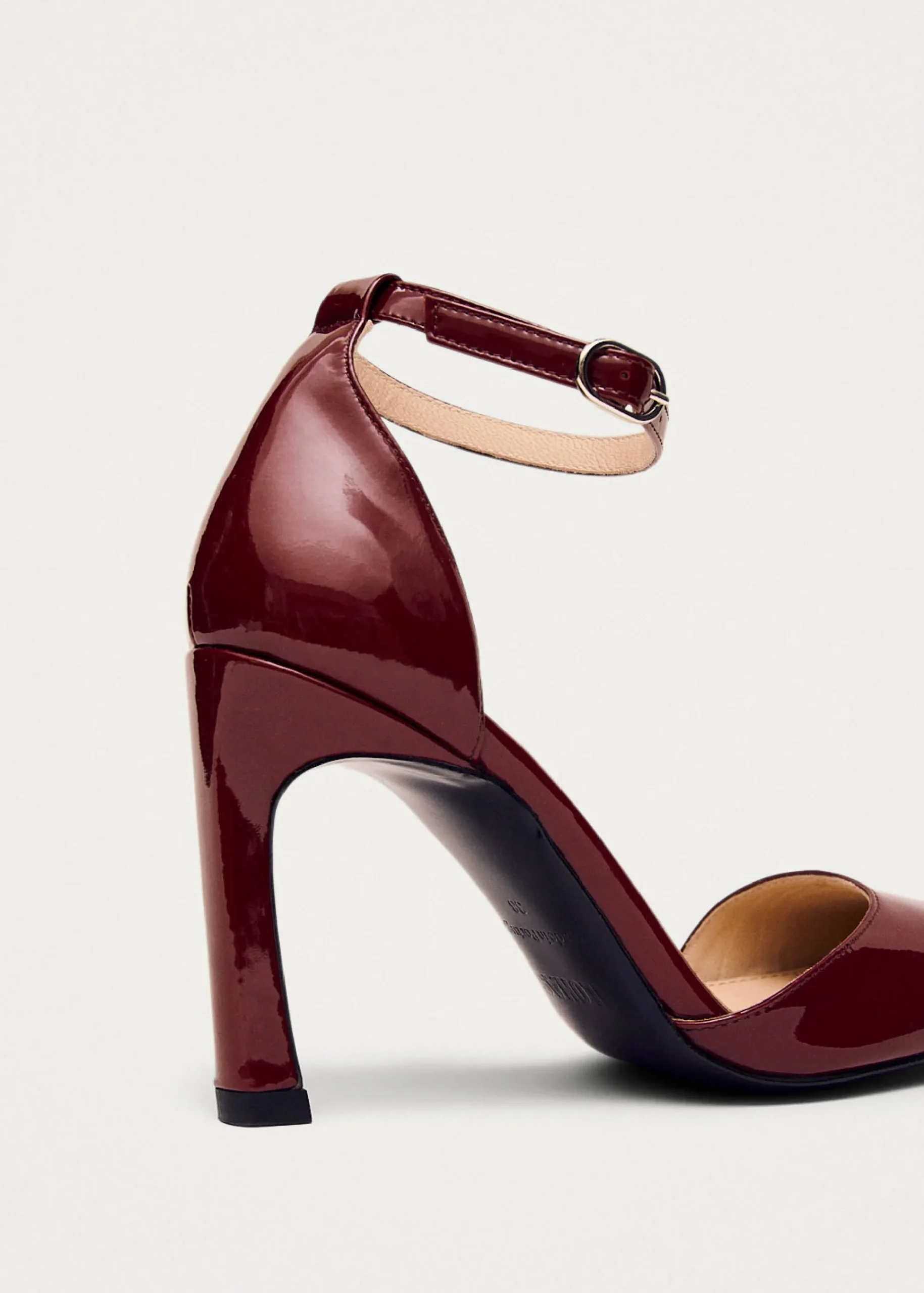 Liebe Onix Burgundy Leather Pumps|ALOHAS Clearance