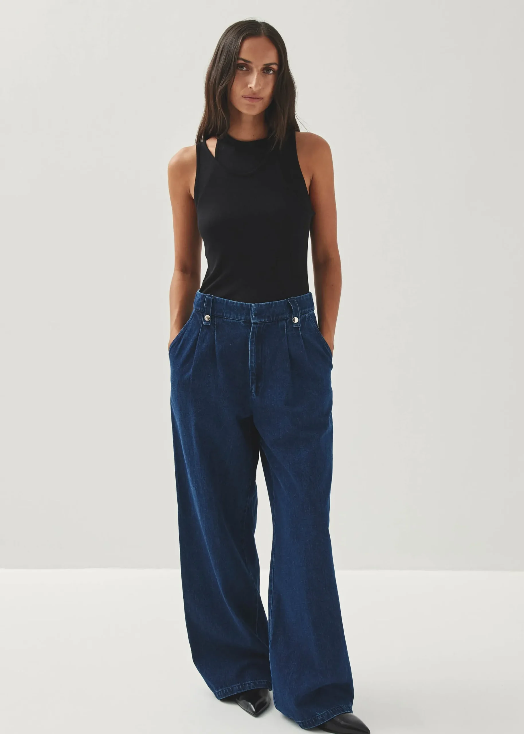 Liliana Denim Trousers|ALOHAS Fashion