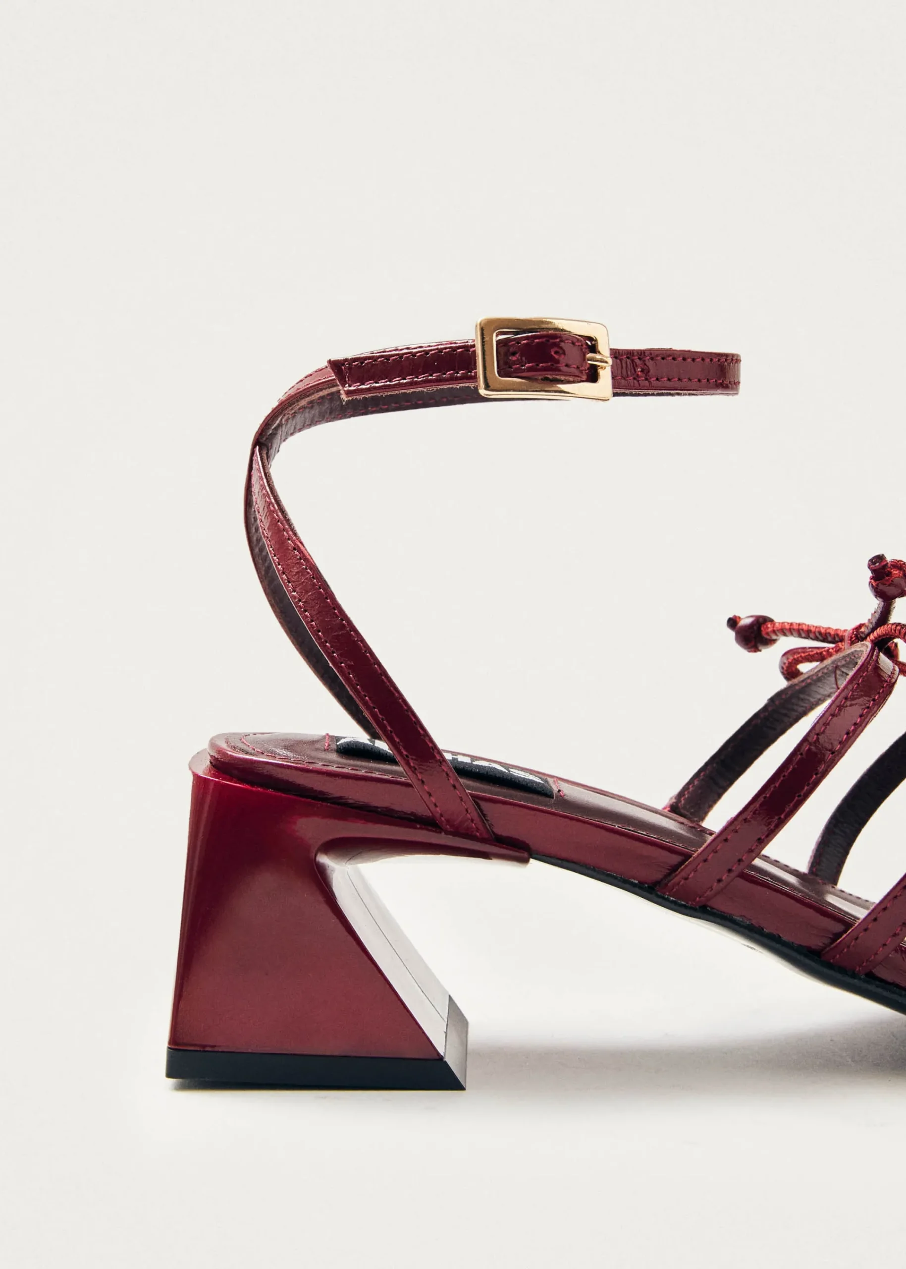 Luzelle Onix Burgundy Leather Sandals|ALOHAS Online