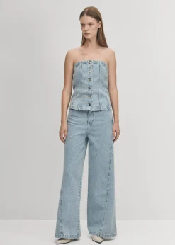 Magda Blue Denim Pants|ALOHAS Hot