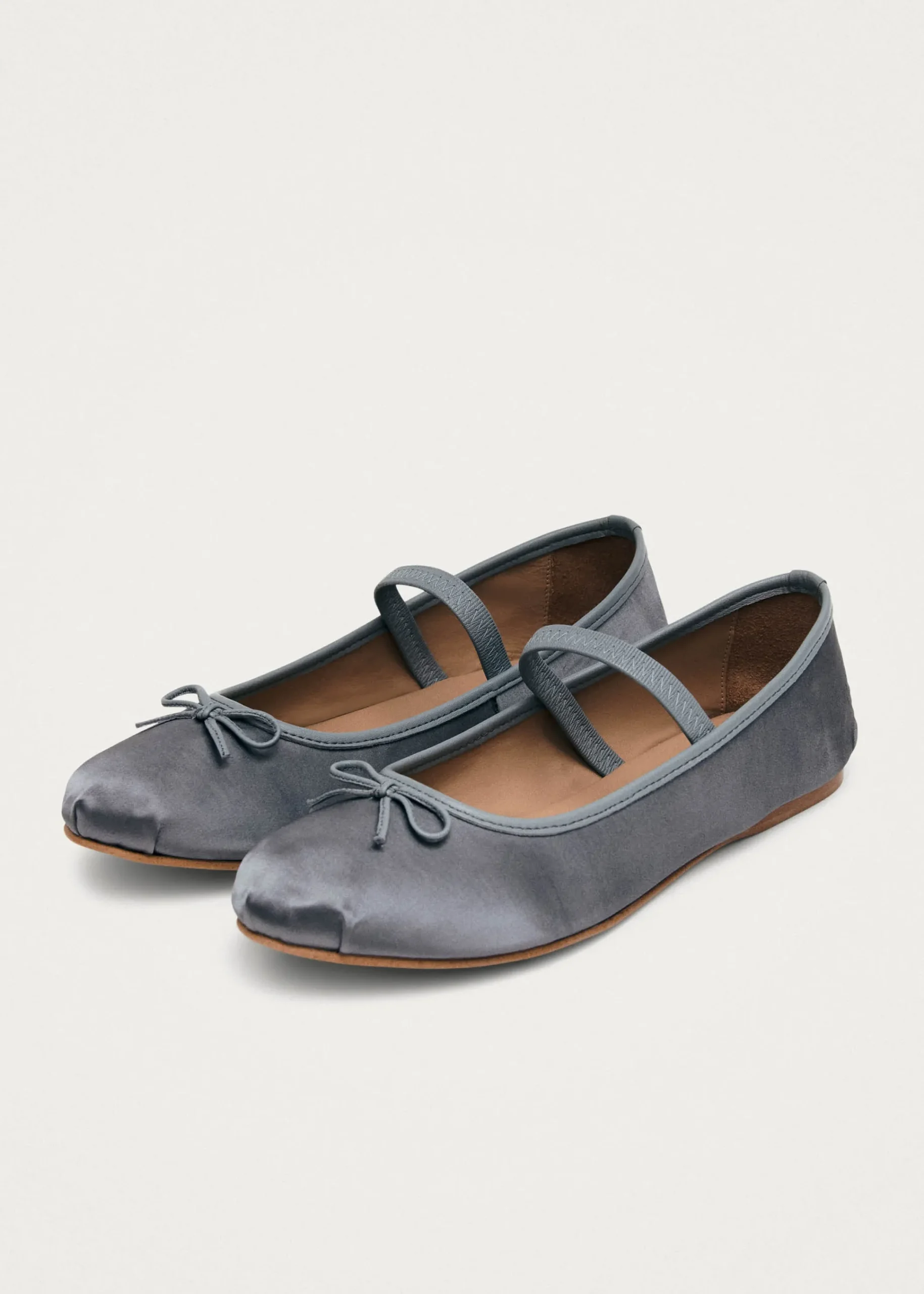 Odette Stone Grey Ballet Flats|ALOHAS Sale