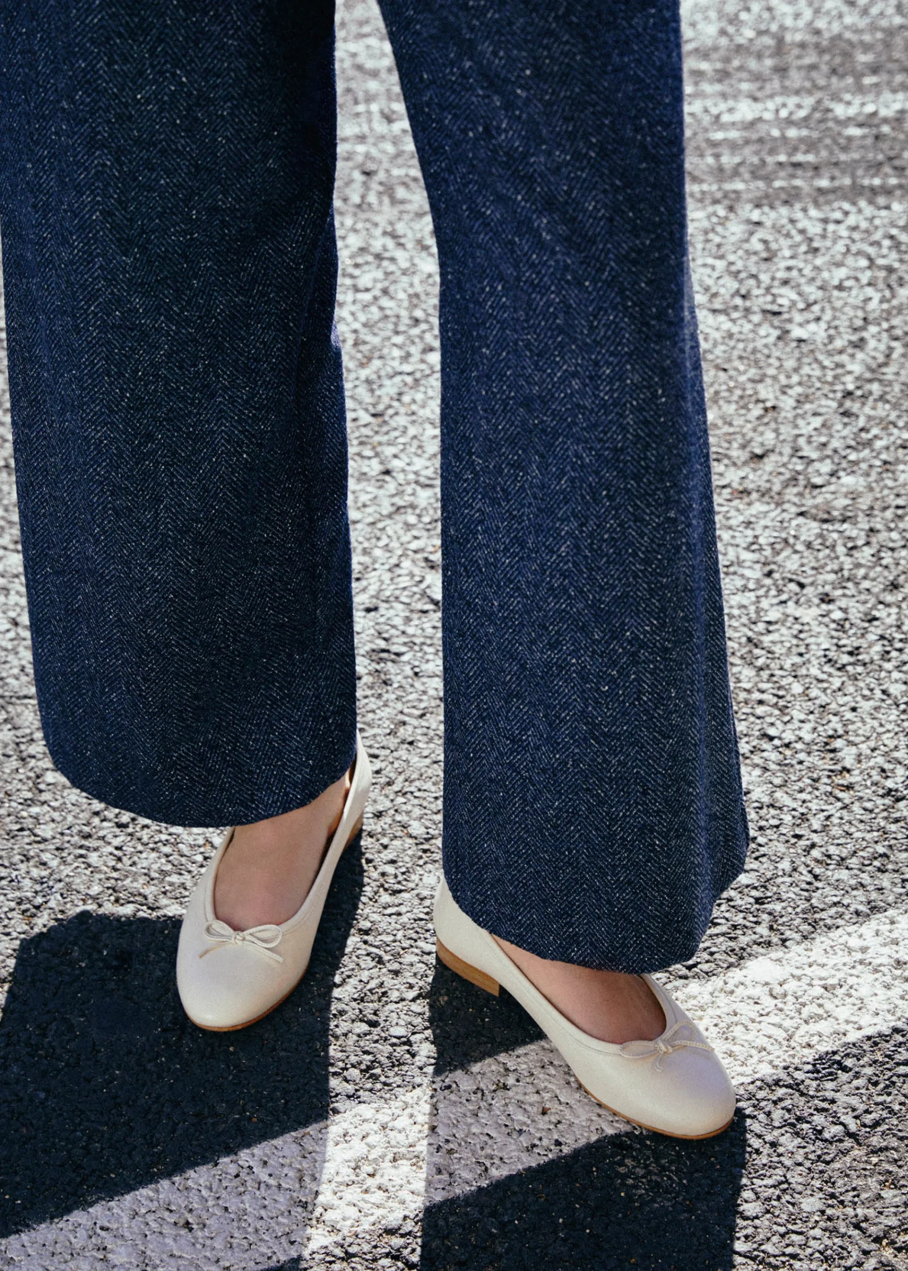 Oriana Leather Ballet Flats|ALOHAS Clearance