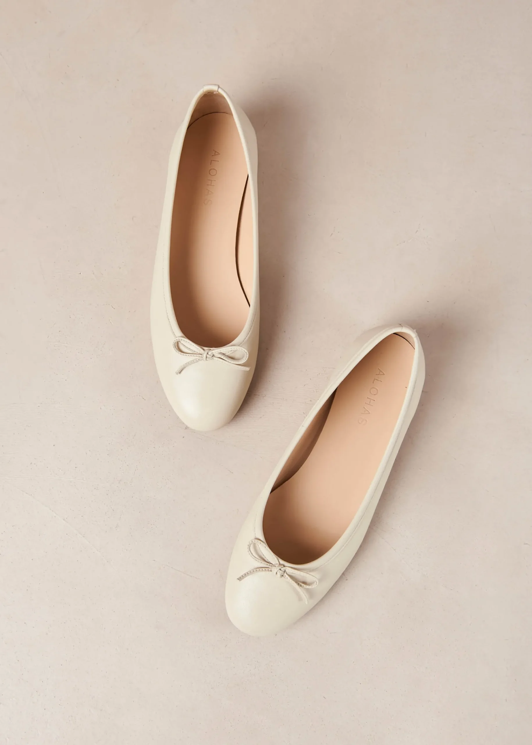 Oriana Leather Ballet Flats|ALOHAS Clearance