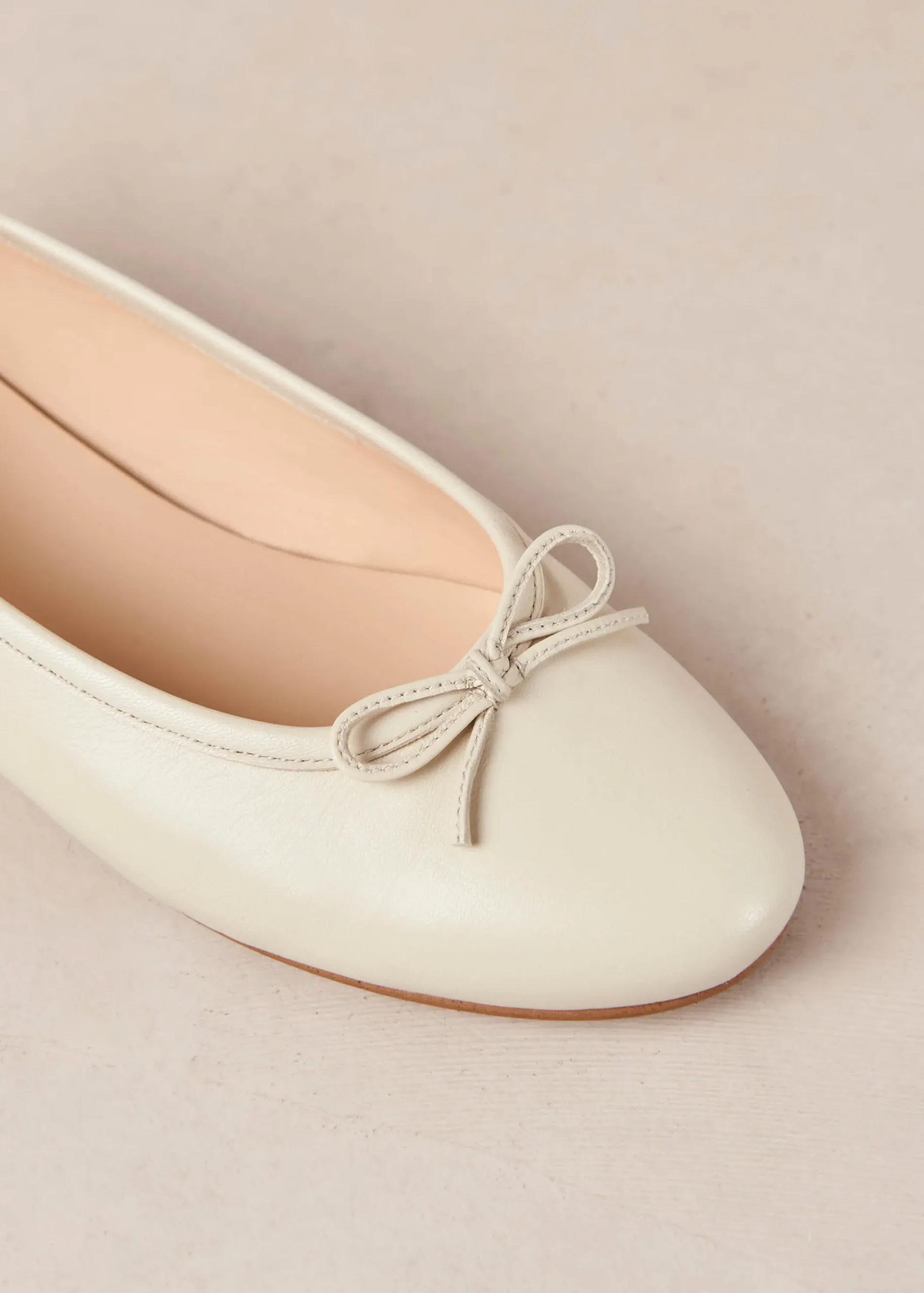Oriana Leather Ballet Flats|ALOHAS Clearance
