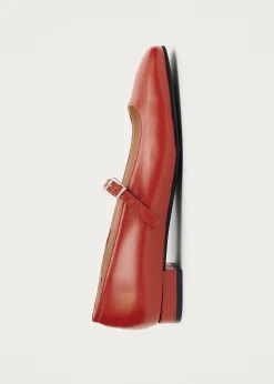 Por Do Sol Leather Ballet Flats|ALOHAS New