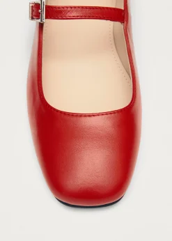 Por Do Sol Leather Ballet Flats|ALOHAS New