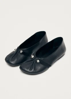 Ravena Leather Ballet Flats|ALOHAS Outlet