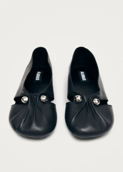 Ravena Leather Ballet Flats|ALOHAS Outlet