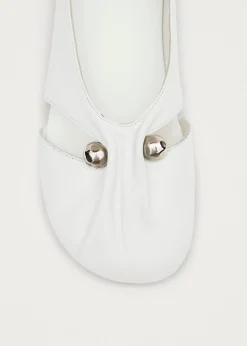 Ravena Leather Ballet Flats|ALOHAS Online
