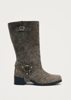 Rocky Suede Fuzzy Dust Khaki|ALOHAS New