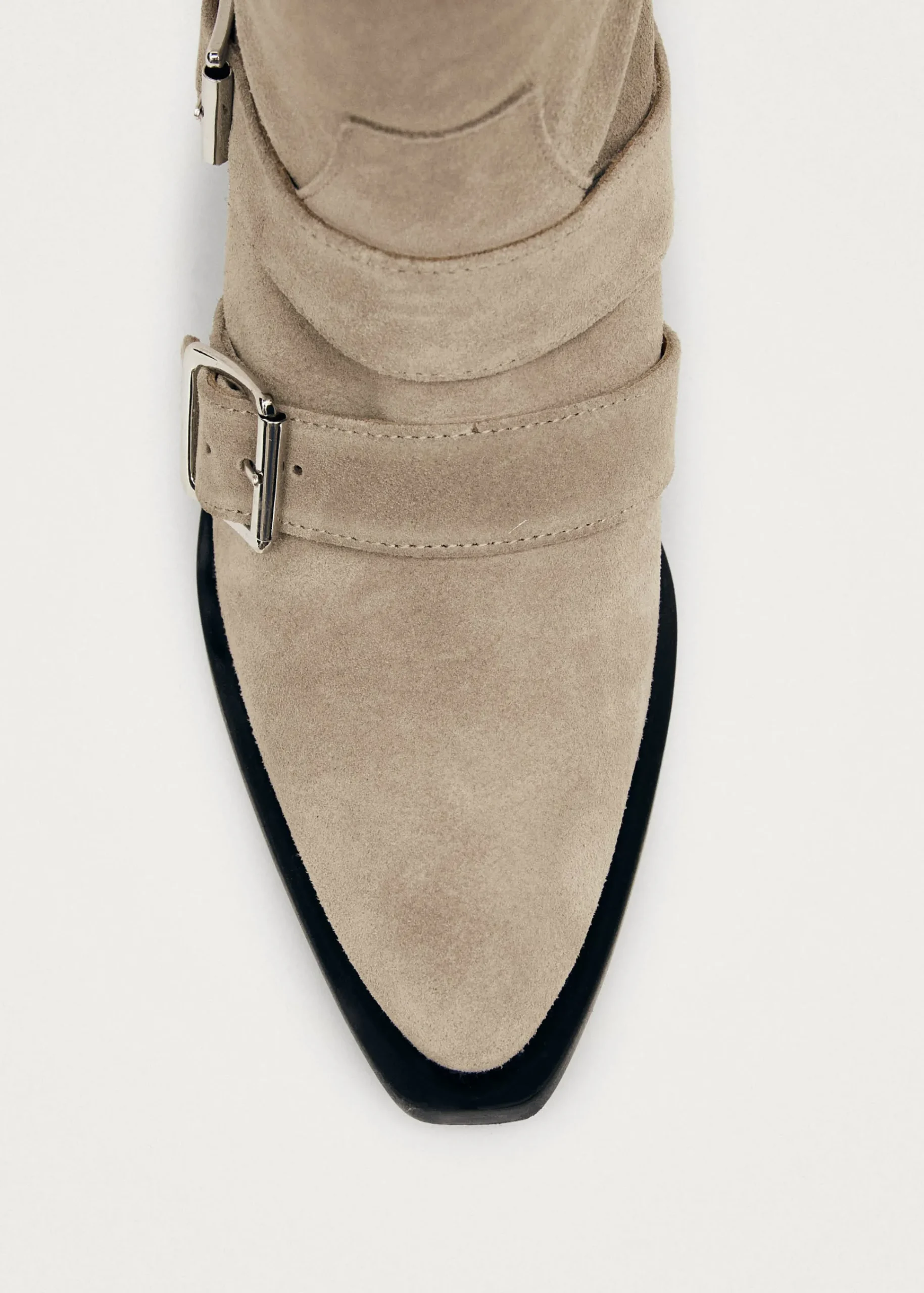 Ryder Suede Beige Leather Boots|ALOHAS Outlet